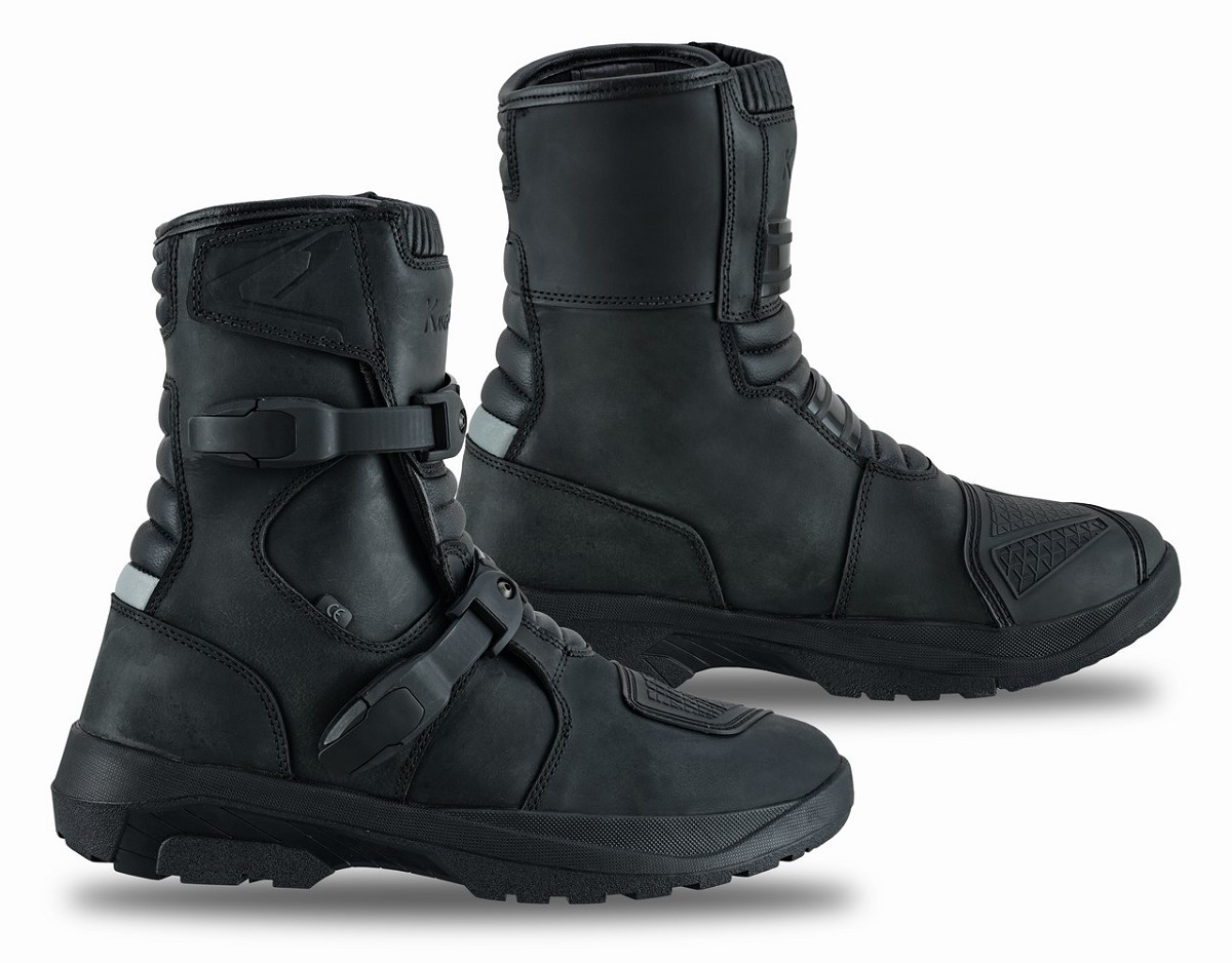 BOTAS DE MOTO MEDIACAÑA  ADVENTURE TOURING EN PIEL BOVINA DE ALTA RESISTENCIA CE