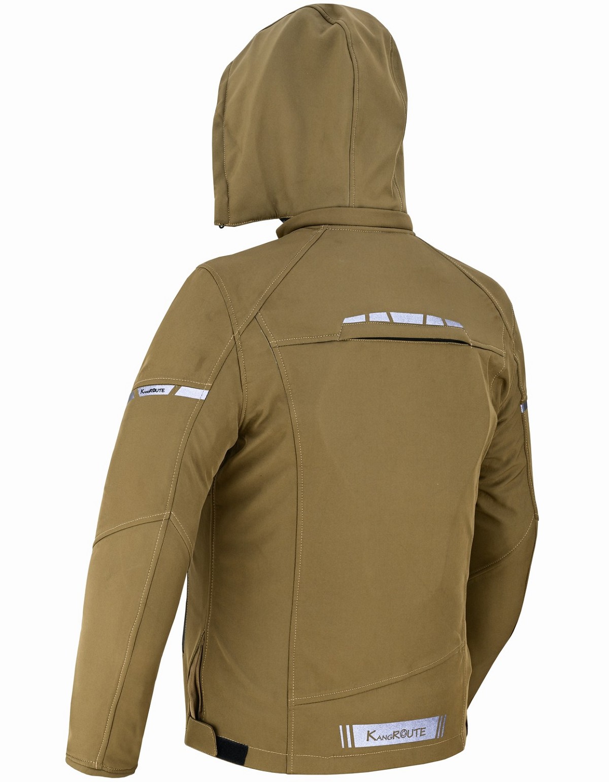 CHAQUETA DE MOTO UNISEX EN TEJIDO SOFTSHELL, NEOPRENO IMPERMEABLE, TÉRMICO Y PROTECTORES C.E.
