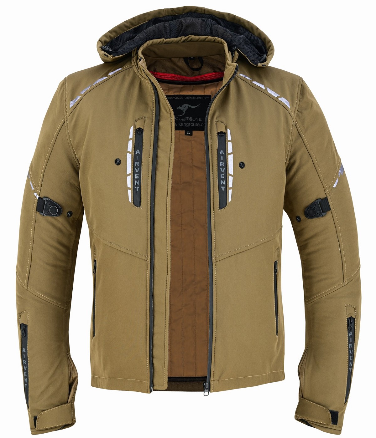 CHAQUETA DE MOTO UNISEX EN TEJIDO SOFTSHELL, NEOPRENO IMPERMEABLE, TÉRMICO Y PROTECTORES C.E.