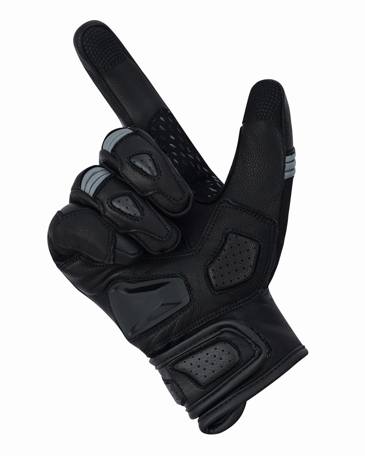 GUANTES DE MOTO EN PIEL ANILINA CON PROTECCIONES DE TPU, CON HOMOLOGACI&Oacute;N CE, IDEALES PARA ENTRETIEMPO Y VERANO