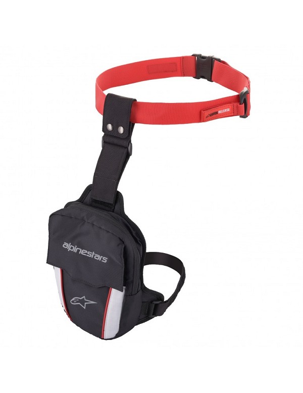 PERNERA ALPINESTARS ACCESS THIGH BAG BLACK RED WHITE