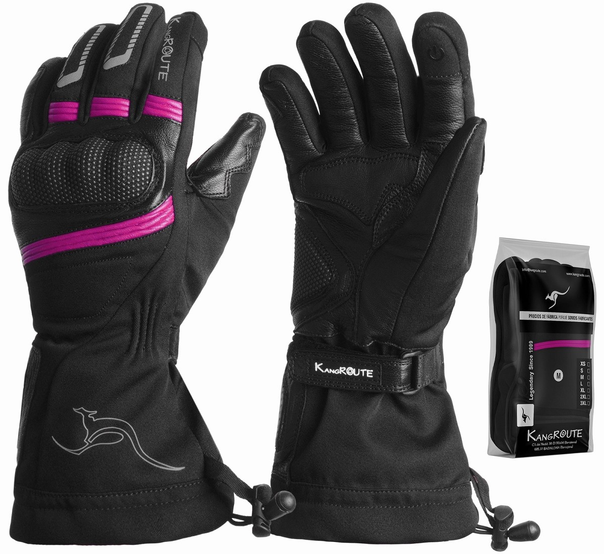 GUANTES DE MOTO INVERNALES PARA CHICAS DE PUÑO LARGO CON MEMBRANA IMPERMEABLE Y TÉRMICOS. GUANTES DE MOTO INVERNALES PARA CHICAS DE PUÑO LARGO CON MEMBRANA IMPERMEABLE Y TÉRMICOS.