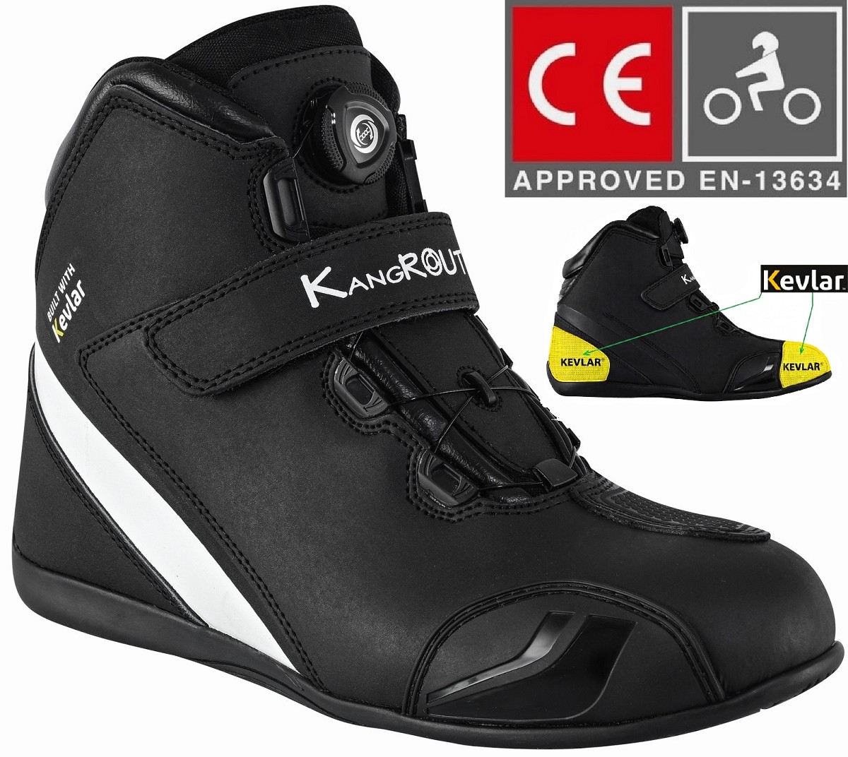 ZAPATILLAS DE MOTO IMPERMEABLES Y TRANSPIRABLES CON HOMOLOGACI&Oacute;N CE Y EPI