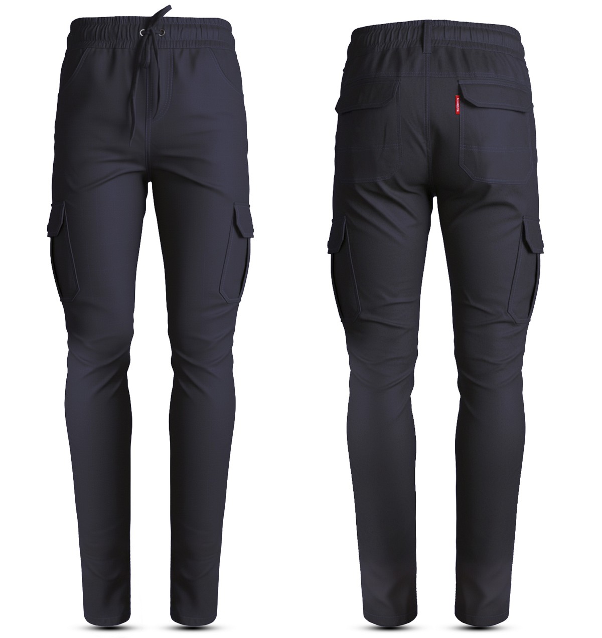 PANTALON DE MOTO VAQUERO ESTILO CHANDAL CARGO UNISEX, EL&Aacute;STICO, 100% FORRADO EN KEVLAR&reg; CON PROTECCIONES GEL CE NIVEL 2.