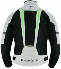 CHAQUETA DE MOTO PERFORADO DE VERANO, FORRO IMPERMEABLE EXTRAIBLE Y PROTECCIONES CE- UNISEX