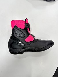BOTAS DE PIEL DE CAÑA CORTA PARA MOTORISTAS, UNISEX
