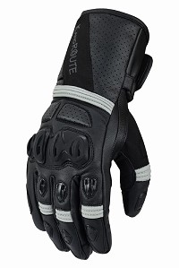 GUANTES DE PIEL PARA MOTORISTAS, INVERNALES, CON PROTECCIONES DE TPU, MEMBRANA IMPERMEABLE Y DISEÑO DEPORTIVO